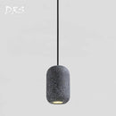 Designer LED pendant light in faux natural stone loft style