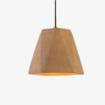 Terracotta ceramic pendant light concrete