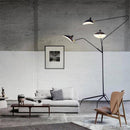 Industrial design floor lamp with multiple arms