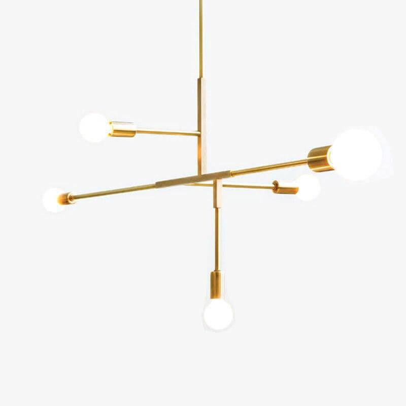 Creative gold arm designer chandelier