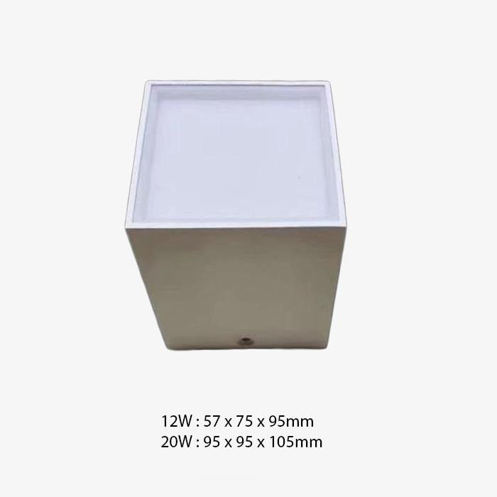 Beal cube-shaped aluminium LED designer spotlight - vue 8 sur 10