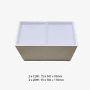 Beal cube-shaped aluminium LED designer spotlight