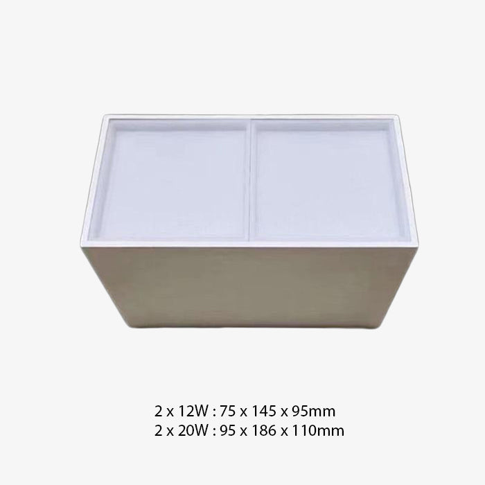 Beal cube-shaped aluminium LED designer spotlight