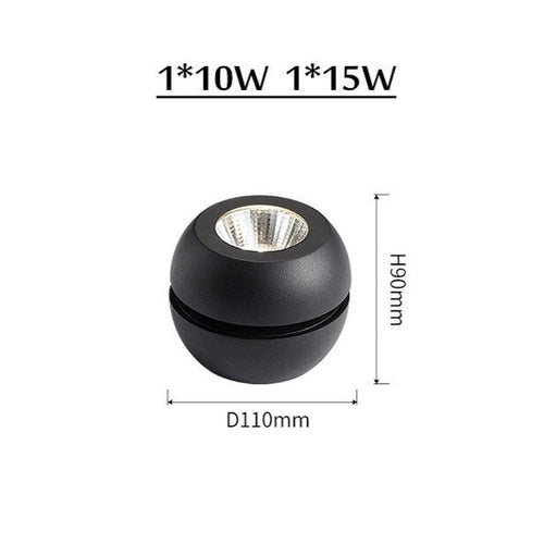 Modern LED spotlight with adjustable brightness dimmable Babi - vue 6 sur 8