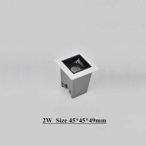 Balvin modern rectangular recessed LED spotlight - vue 7 sur 12