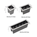 Balvin modern rectangular recessed LED spotlight