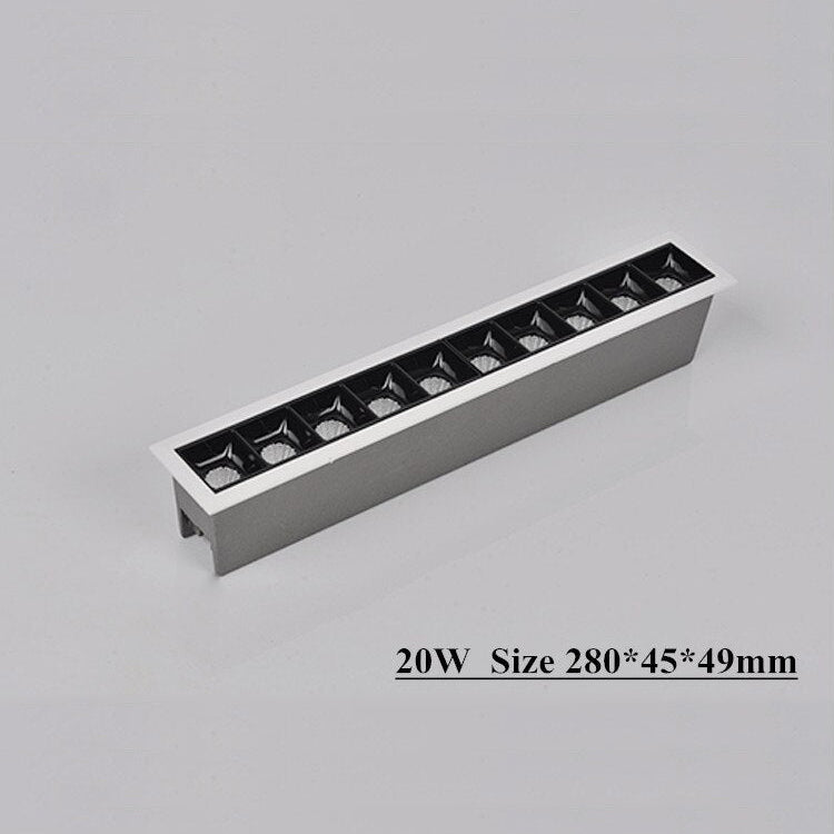 Balvin modern rectangular recessed LED spotlight - vue 11 sur 12