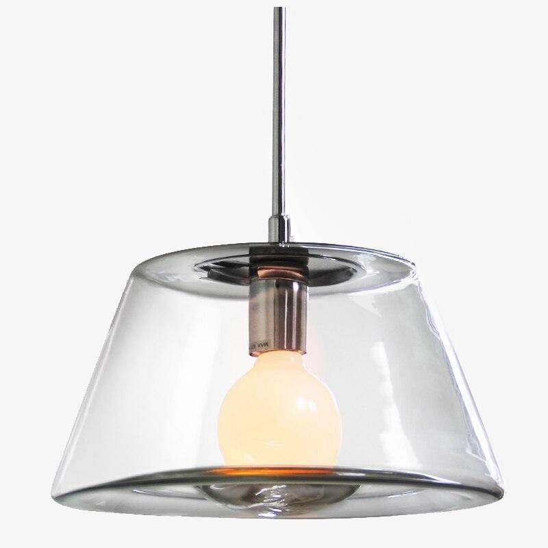 Triangle glass LED pendant light