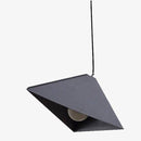 Geometric triangle pendant light