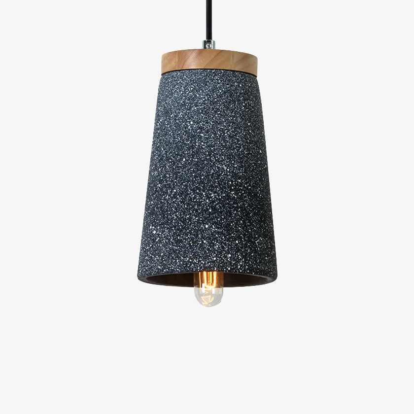 Designer LED pendant light with Marta cement shade