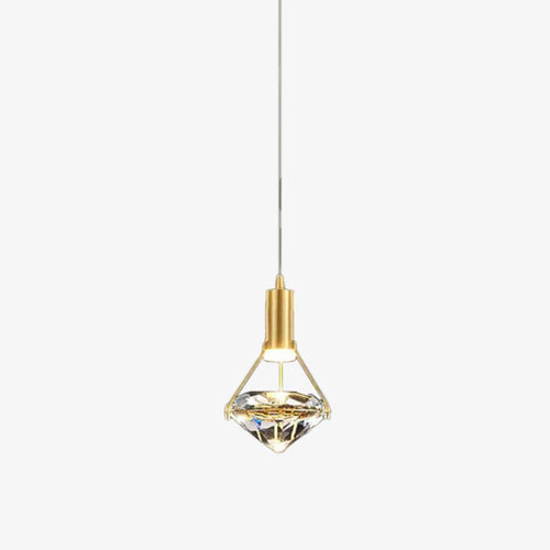 Savia diamond-shaped luxury LED pendant light
