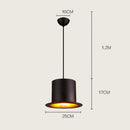 Modern hat pendant light