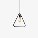 Geometric pendant light square, round, triangle, star