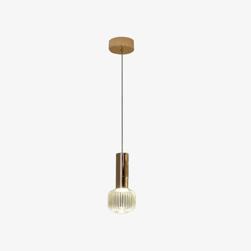 Modern LED pendant light with different Florina glass shapes